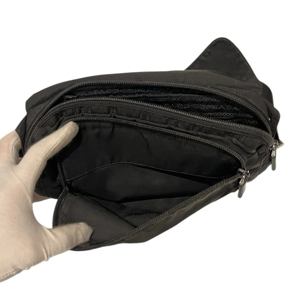 Prada Black Nylon Crossbody Belt Bag - EUC - Picture 10 of 14